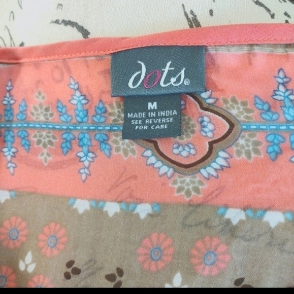 Vintage Dots Sheer Short Kaftan - Picture 5 of 7